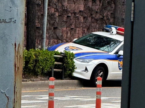 순찰차 사고[독자 제공=연합뉴스]